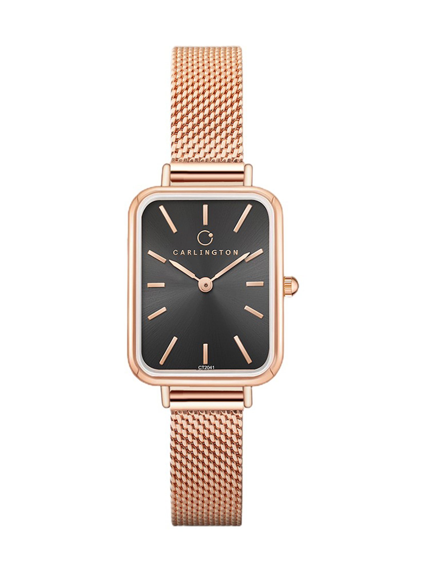 Carlington Iconic 2041 RoseBlack Analog Watch for Women
