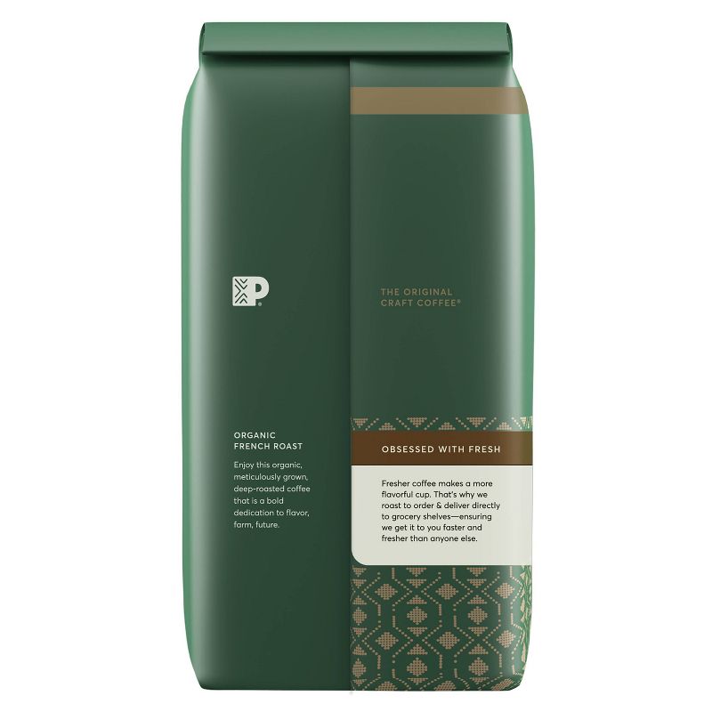 Peet's Organic French Ground Whole Bean Coffee - 18oz