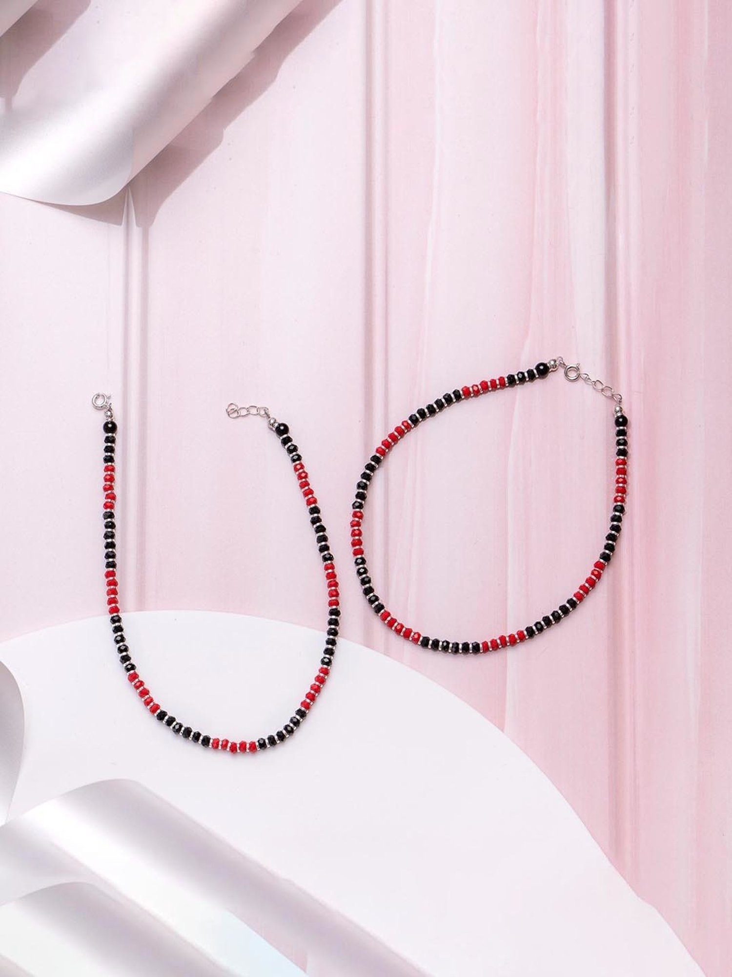 Zavya 92.5 Sterling Silver Anklet for Women in Rhodium-Plating