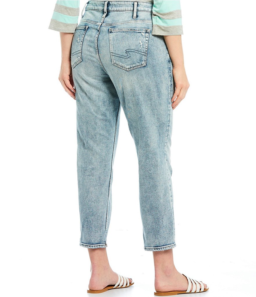 Silver Jeans Co. Plus Size Elyse Slim Rigid Crop Jeans
