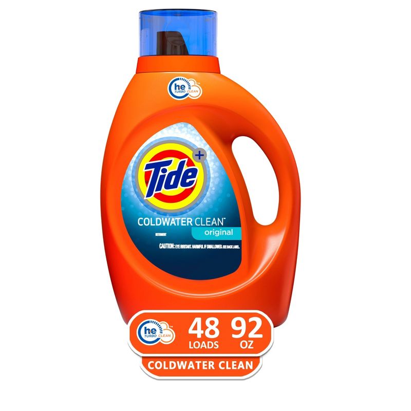 Tide Coldwater Clean High Efficiency Liquid Laundry Detergent - 92 fl oz