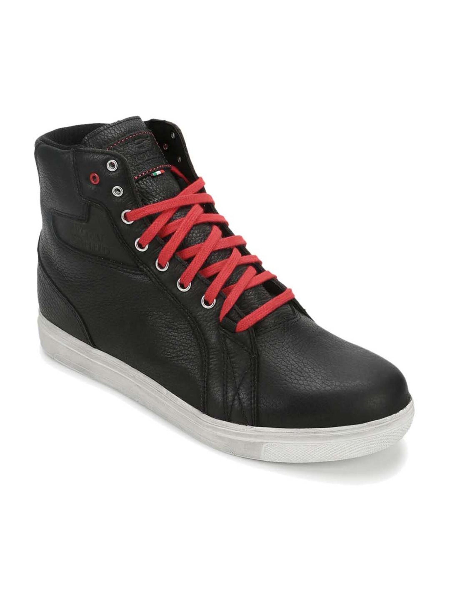Royal Enfield Men's Black Casual Sneakers