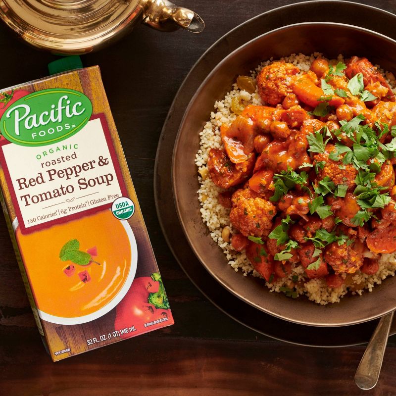 Pacific Foods Organic Creamy Roasted Red Pepper & Tomato Soup - 32oz
