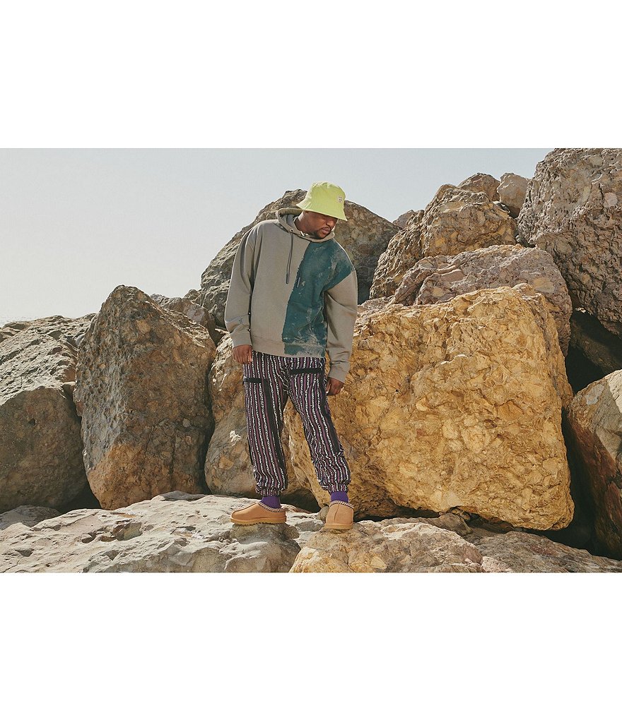 UGG&reg; Men's Scuff Logo Suede Slippers