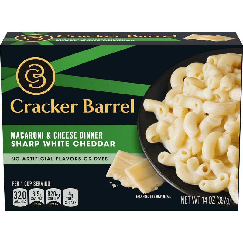 Cracker Barrel Sharp White Cheddar Macaroni & Cheese Dinner - 14oz