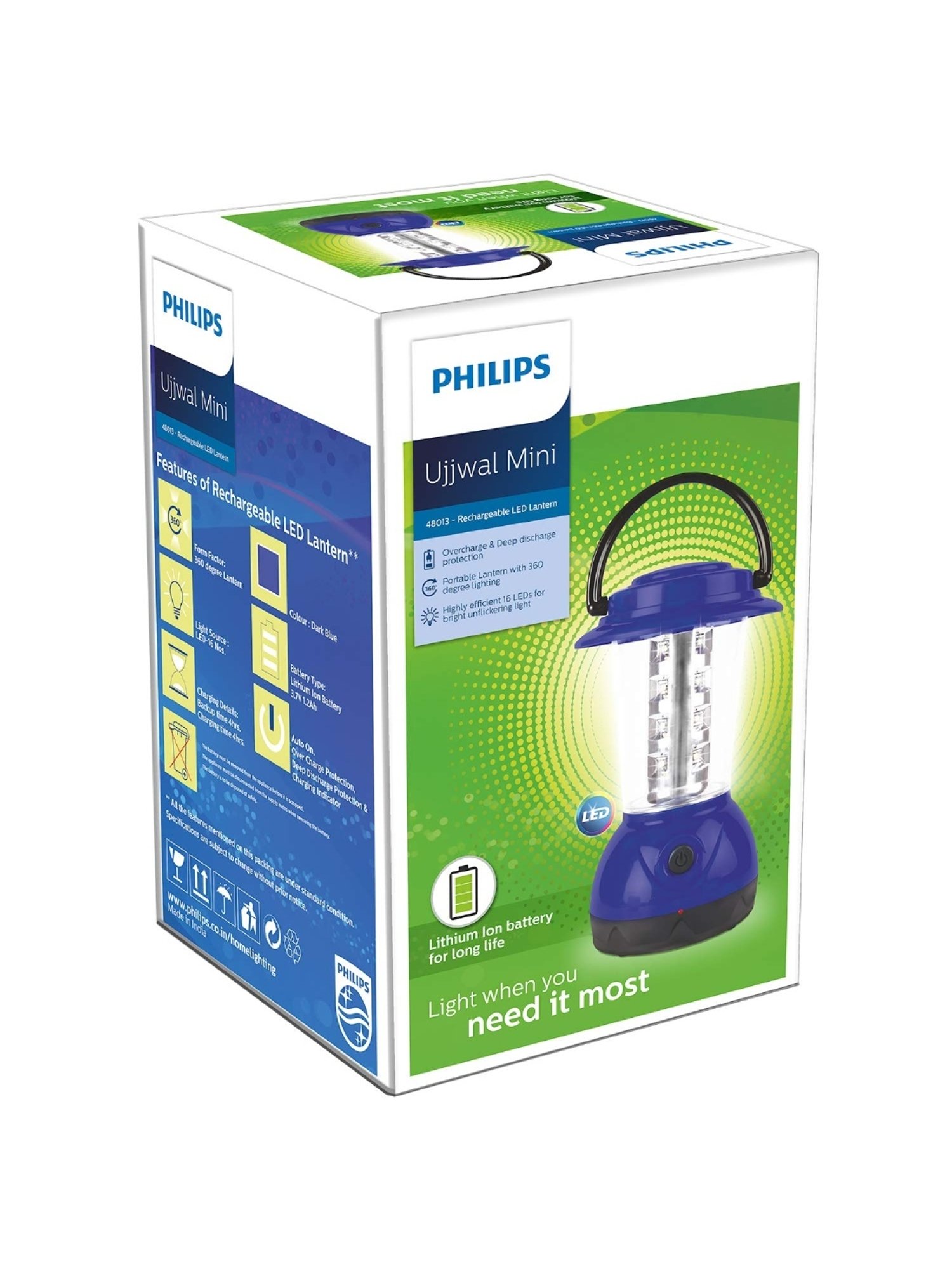 Philips Ujjwal Mini 16-LED Lantern (White)