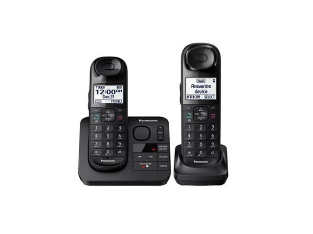 Panasonic KX-TGL432B 2 Handset Cordless Phone w/ DECT 6.0 & Digital Answering System