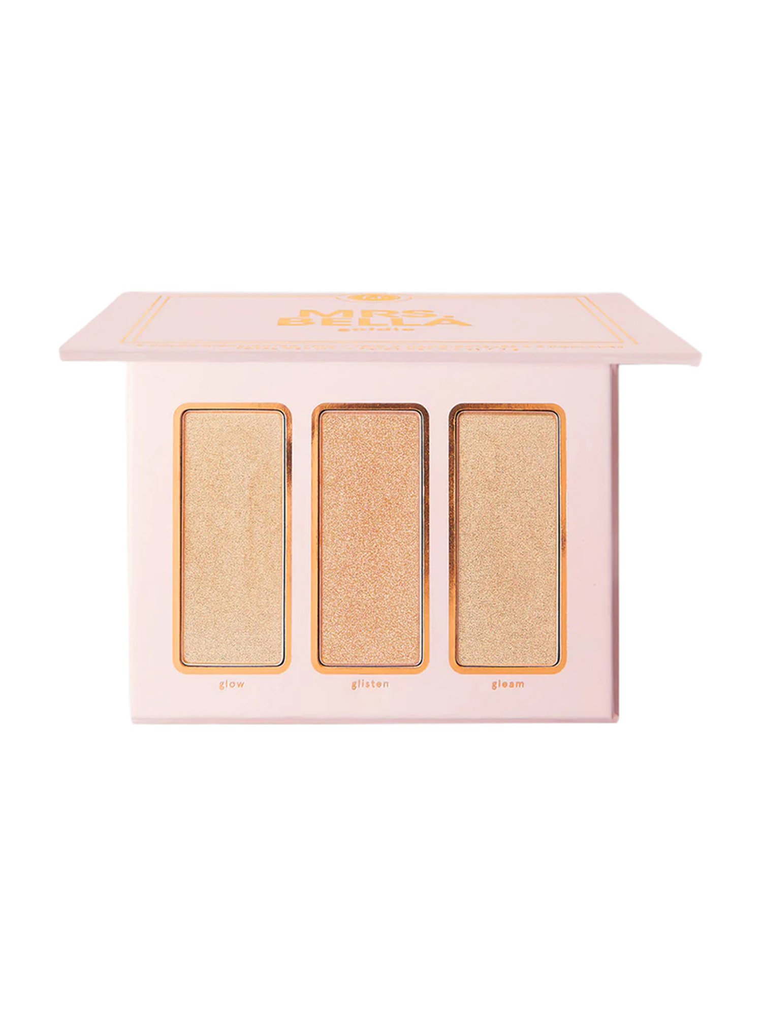 BH Cosmetics Mrs. Bella Goldie 3 Color Highlighter Trio - 9 gm