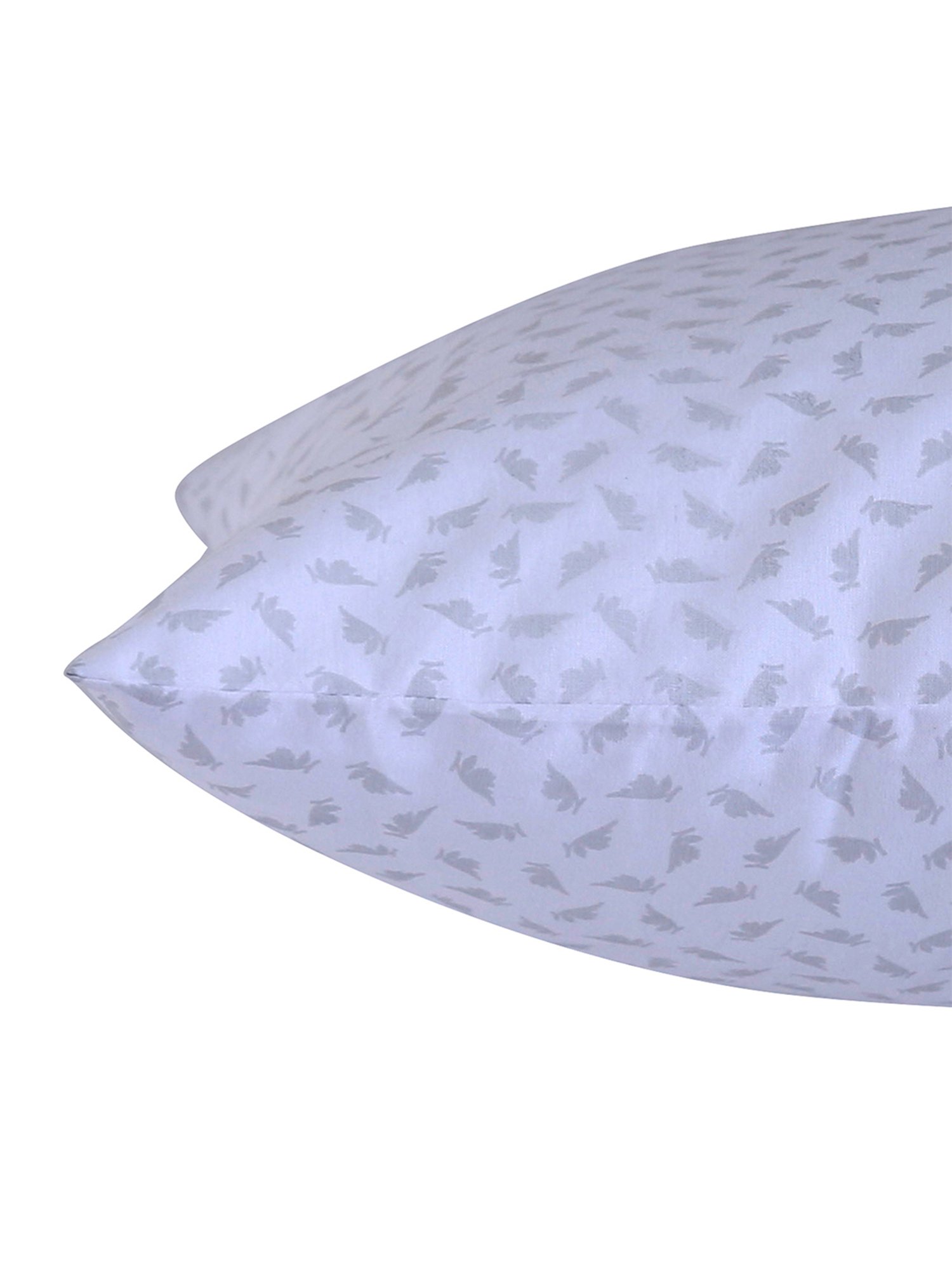 Maspar Essentials Heather Printed White 144 TC Cotton Cushion