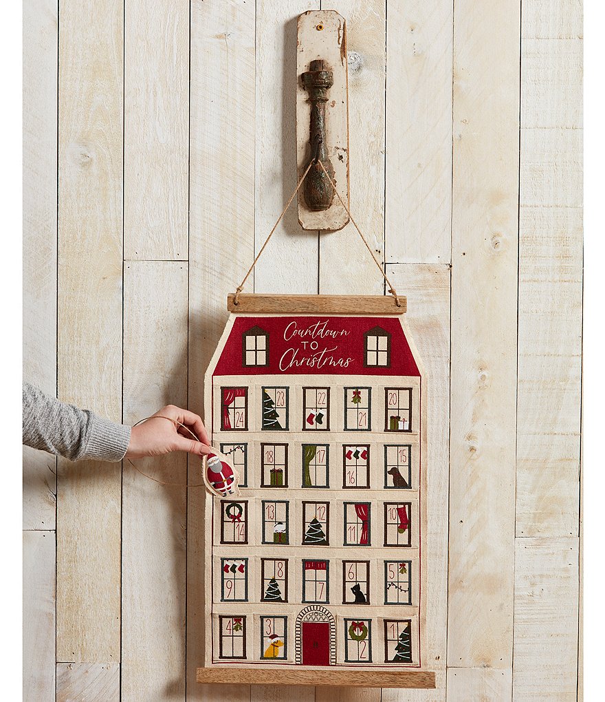 Mud Pie Santa & Co. Collection Christmas House Advent Countdown Calendar