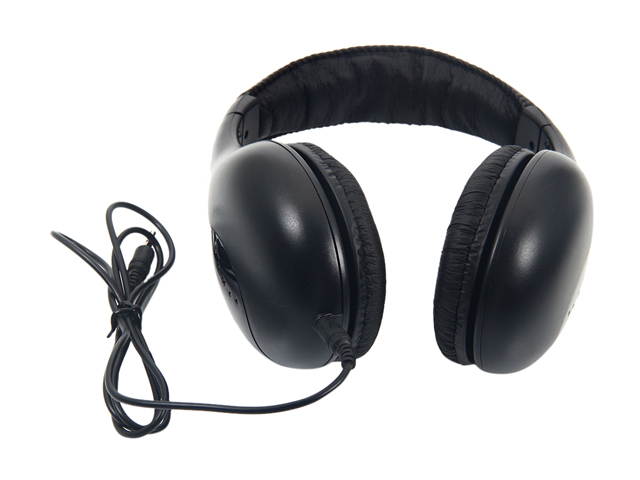 New 5 in 1 Wireless Headphone Black for MP3/MP4 PC TV CD FM Radio