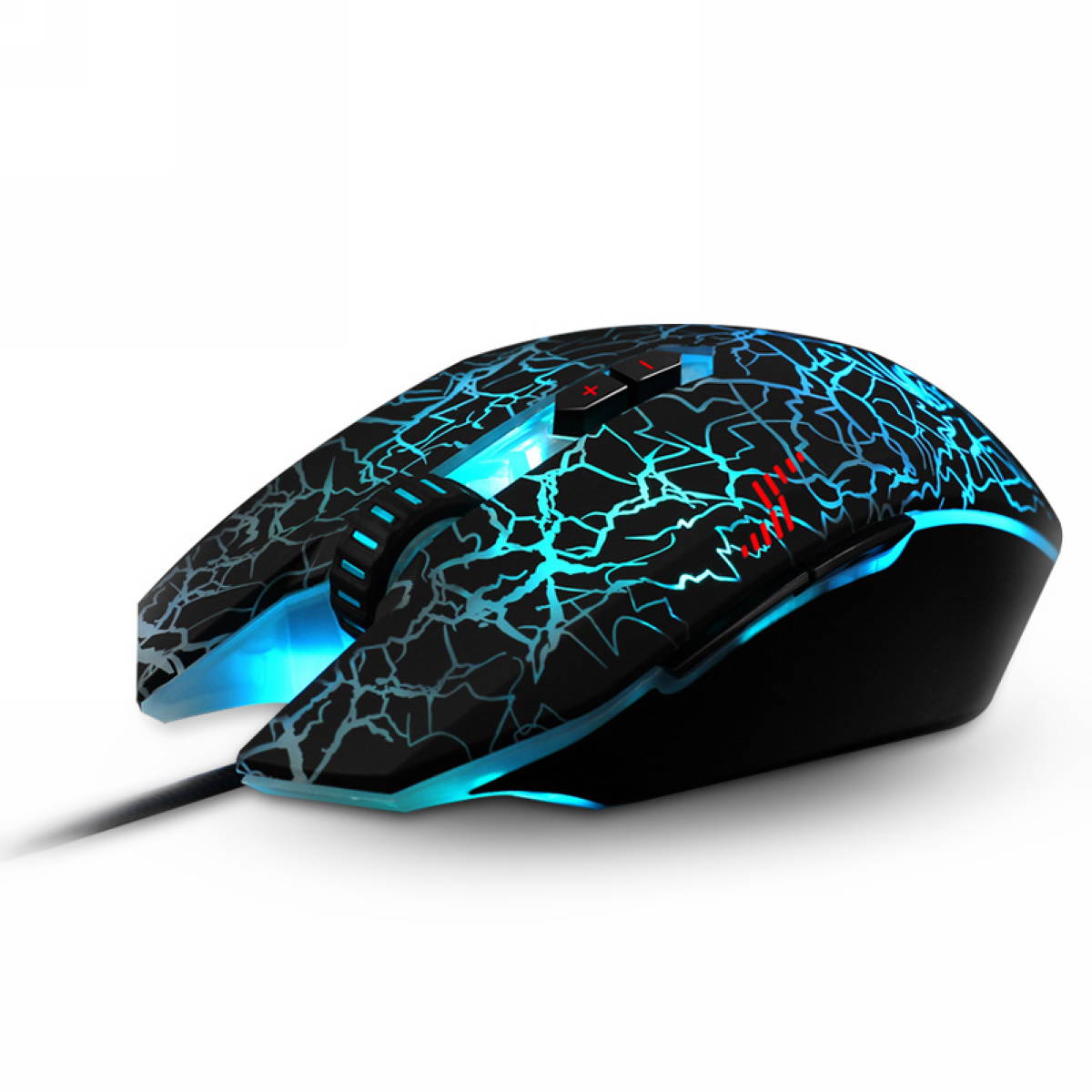Merdia Dare-u 4000DPI USB Wired Gaming Mouse - 6 LED Color Free Ajust, 7 Programmable Button, Wrangler Upgrade