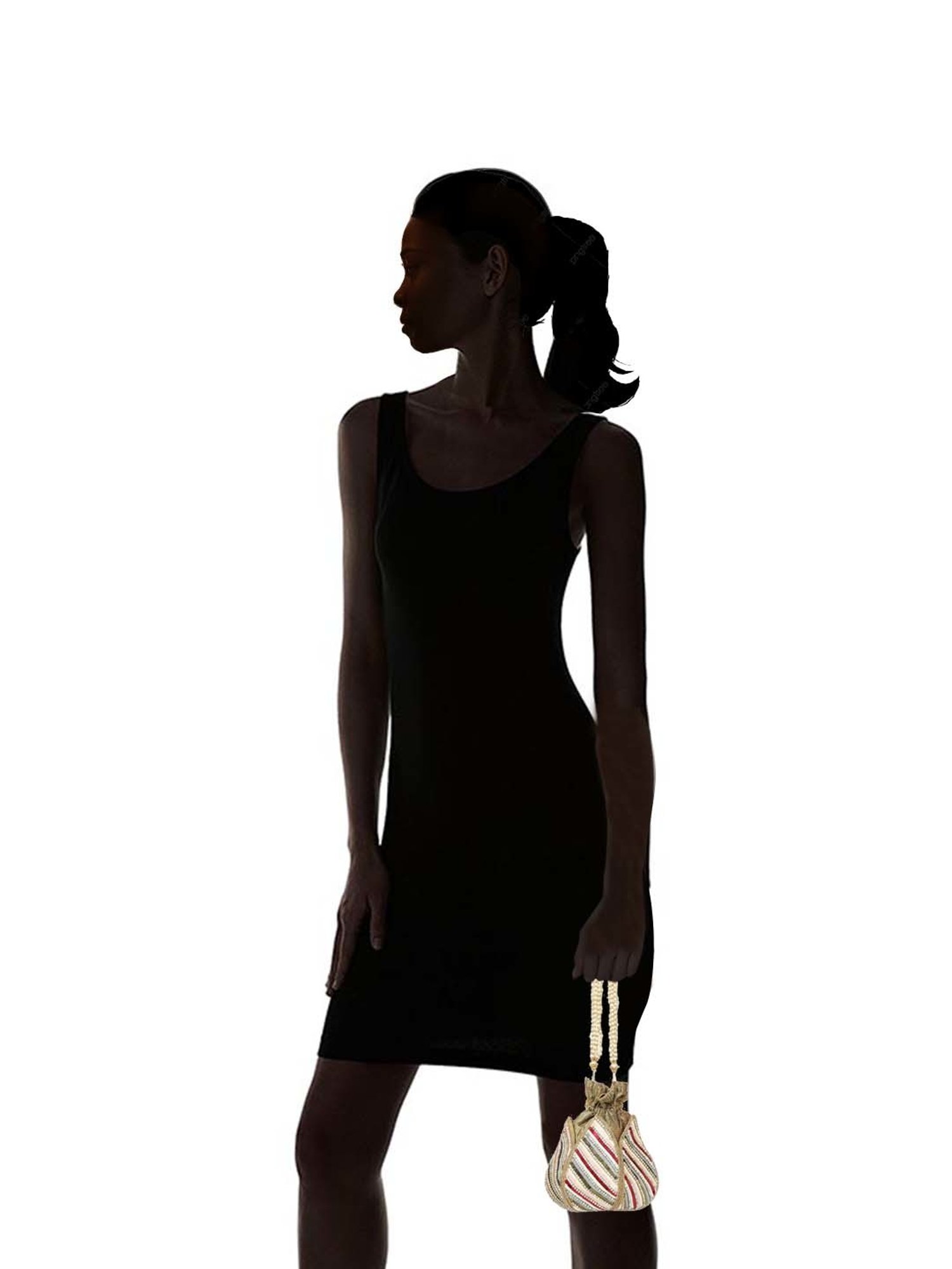 NR by Nidhi Rathi Multicolor Fabric Potli