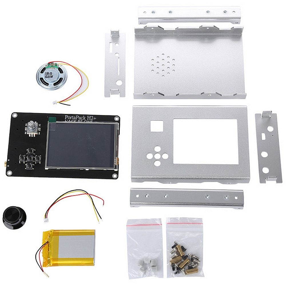 PortaPack H2+ with Shell Assembled for HackRF One SDR Software Defined Radio 1MHz-6GHz 0.5ppm TCXO with 3.2inch Touch LCD Display