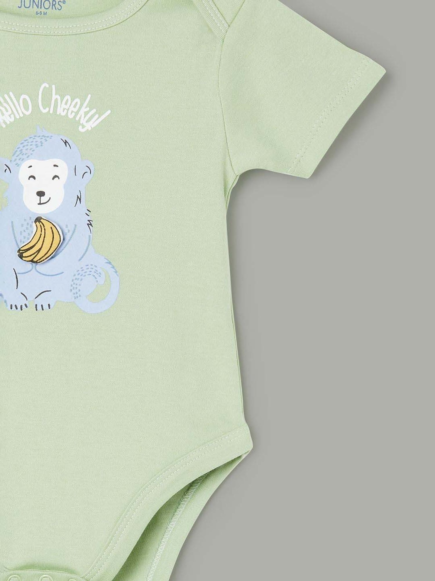 Juniors by Lifestyle Kids Sage & White Cotton Coordinate Set