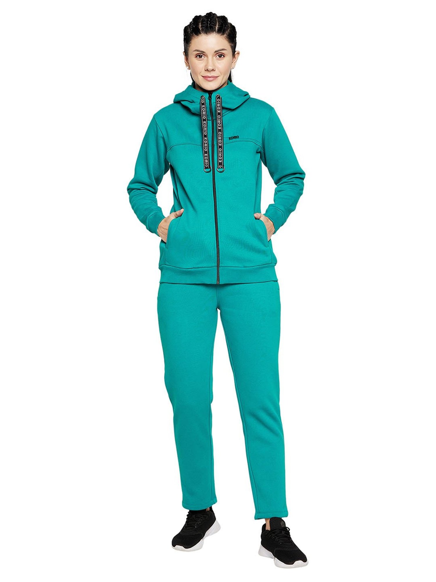 EDRIO Green Logo Print Tracksuit