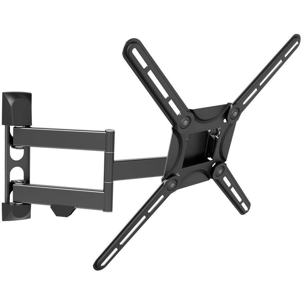 Barkan 3400.B 29-65 Full Motion 4 Movement, Flat/Curved TV Wall Mount, Dual-Arm, Up to 88 lbs, Black, Patented.