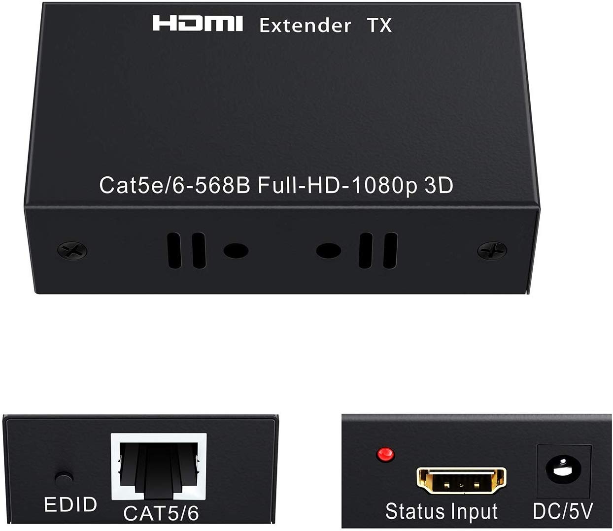 SatelliteSale HDMI Extender Adapter up to 100 feet over RJ45 Cat5-e Cat6 Cable