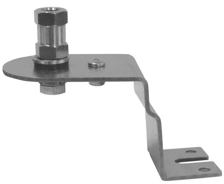 Accessories Unlimited AUF4-L Stainless Left Side Antenna Fender Mount with 0.38 x 24 in. Lug Stud for 2008-2010 Ford F350, 2010-2011 F150, F250 Ford Trucks & 2011 Ford Escape