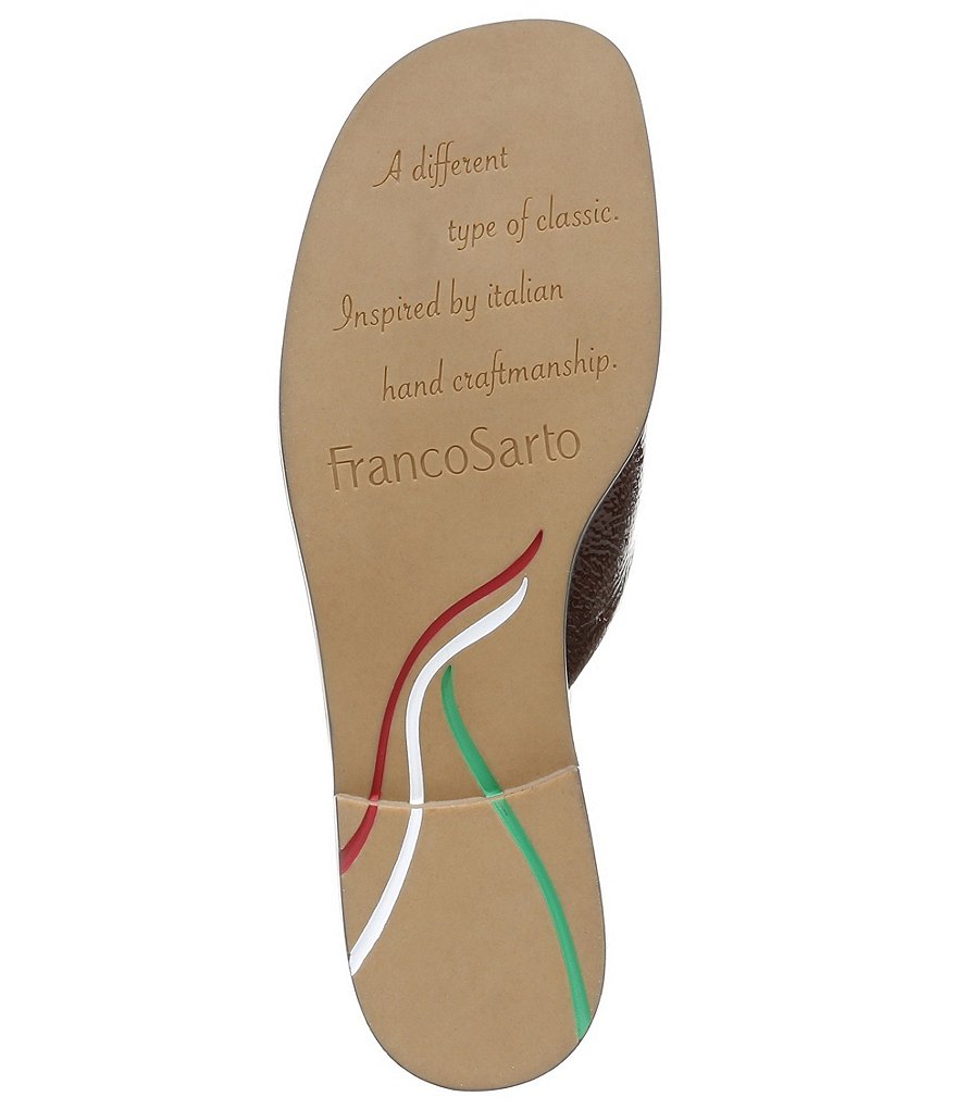 Franco Sarto Boccaslide Crinkle Patent Mules