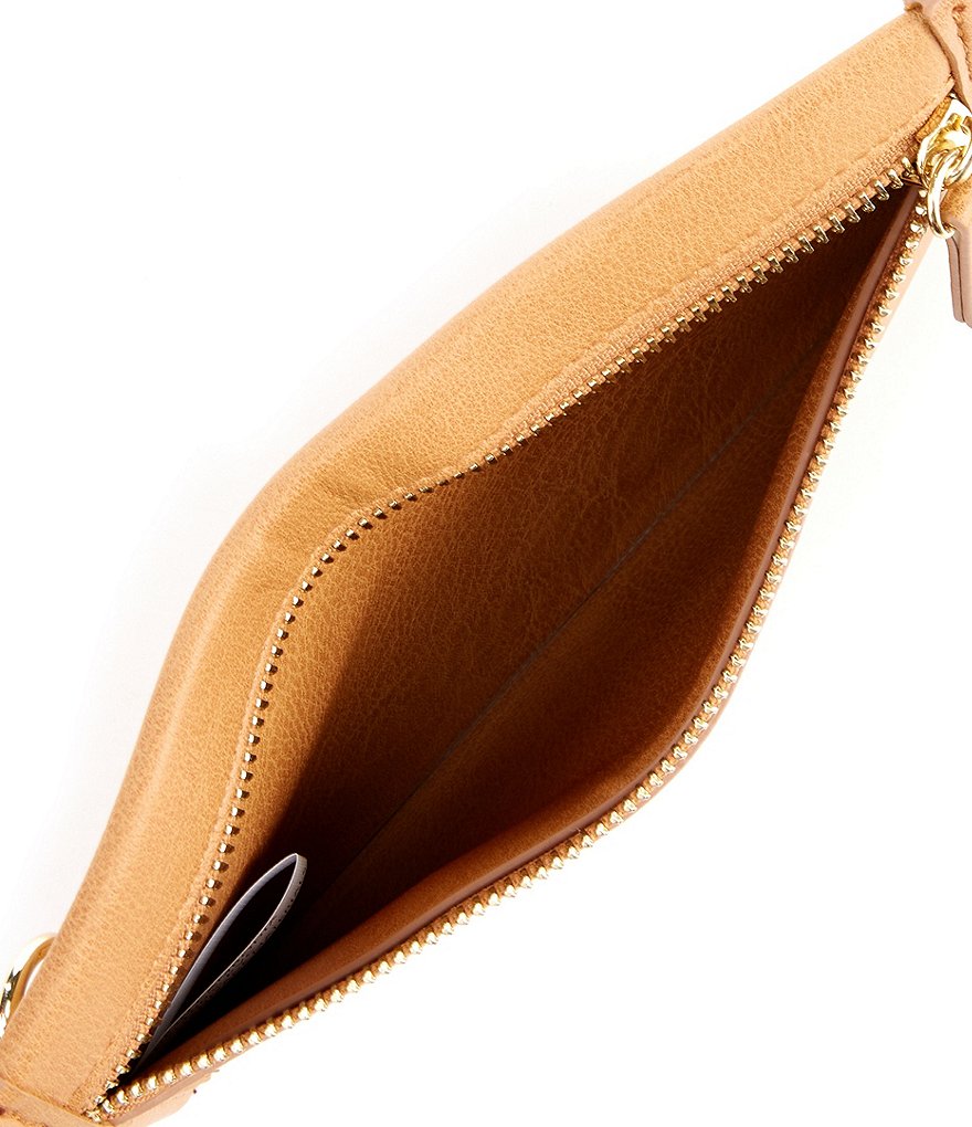 HOBO Link Leather Zip Wristlet