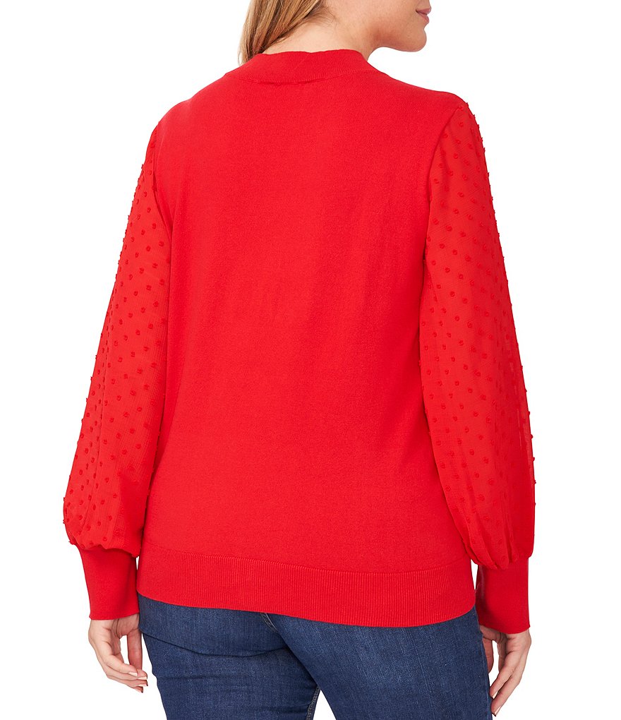 Ruby Rd. Plus Size Ombre Striped 3/4 Sleeve Button Front Long Cardigan