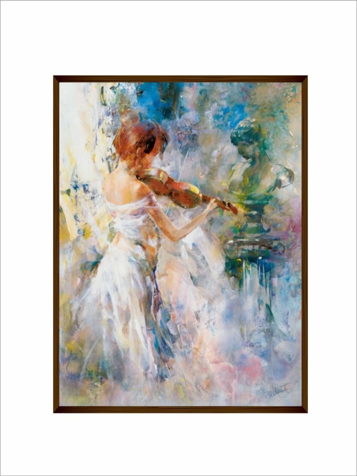 The Art House Abstract Multicolor Canvas Painting