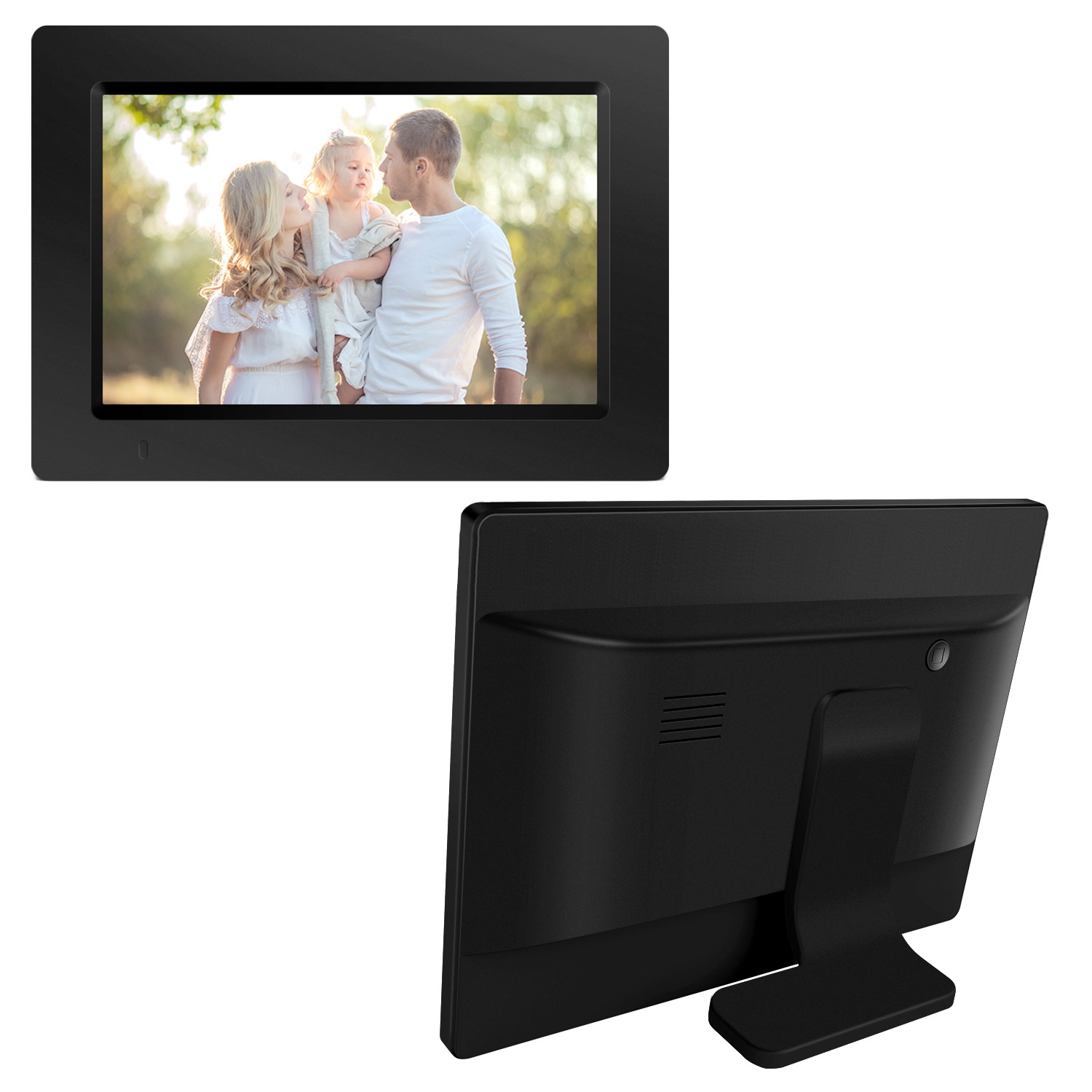 iDeaPLAY DF801 7.85 inch WiFi Digital Photo Frame, 1024x768 HD Display, 8GB Internal Storage, iOS & Android App, Support Photo, Music, Built-in Speaker