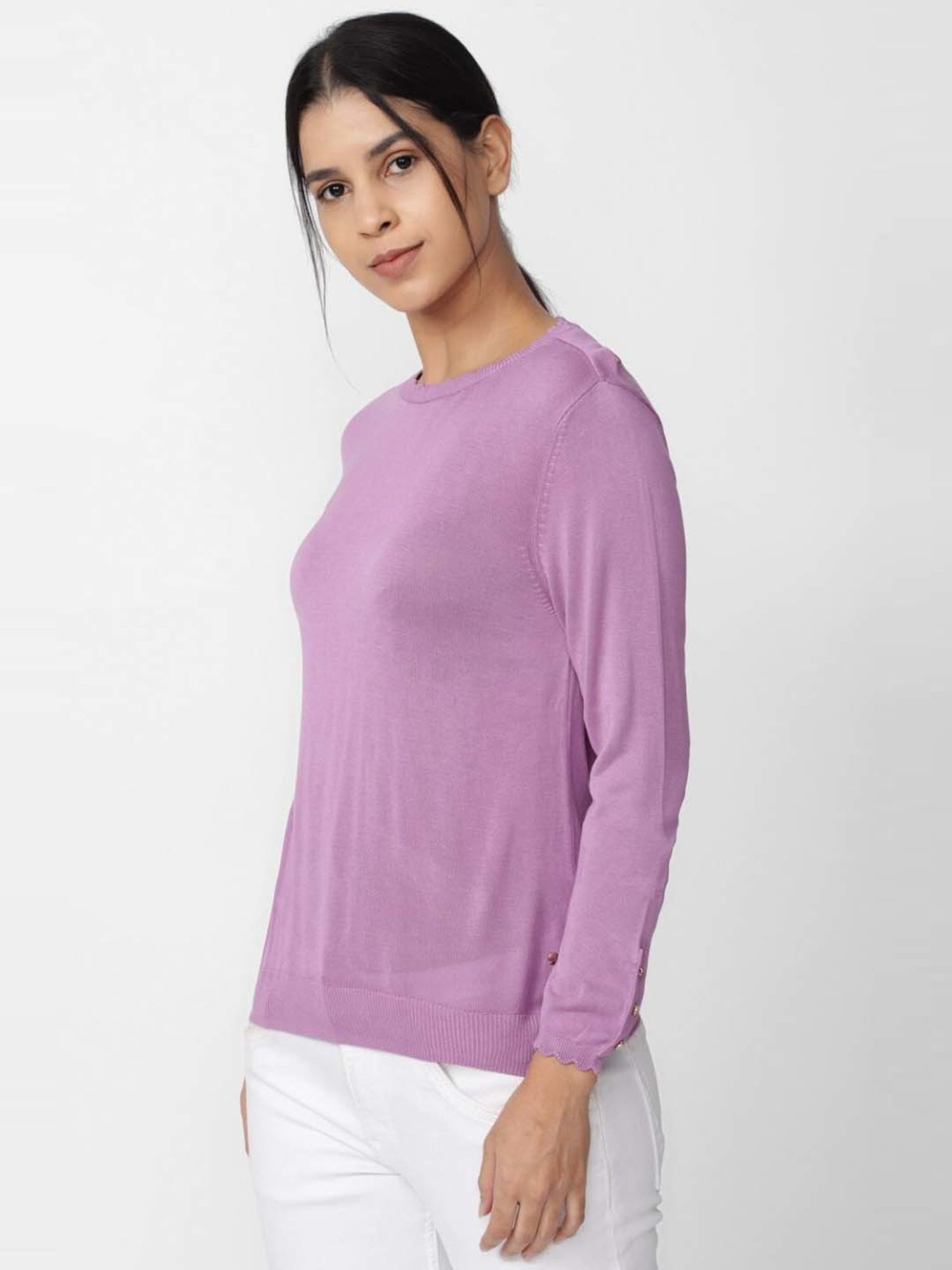 Van Heusen Purple Regular Fit Top