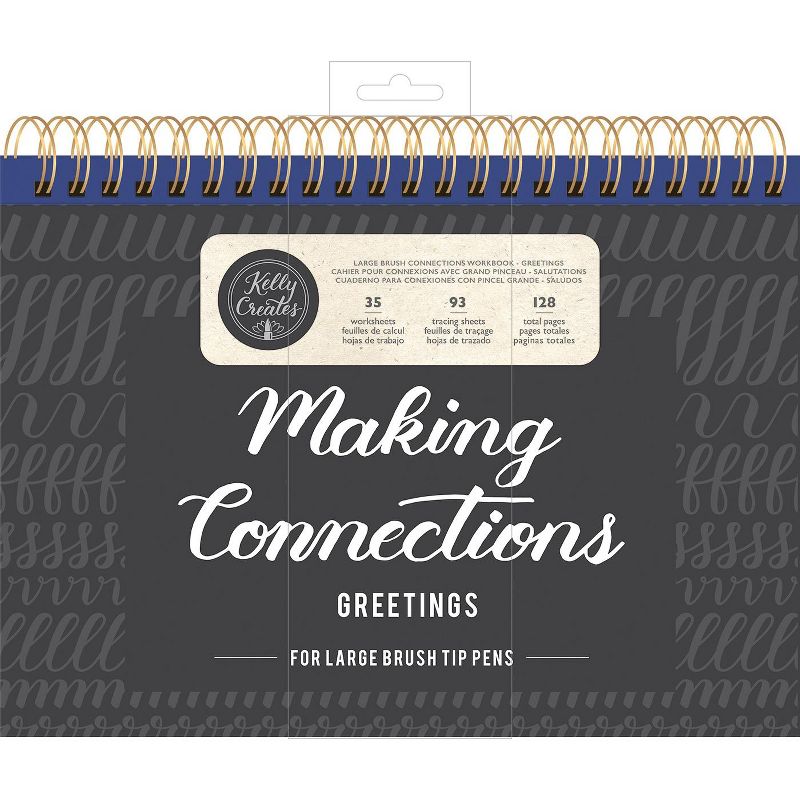 Kelly Creates Large Brush Workbook 11.6"X10" 128/Pkg-Connections/Greetings