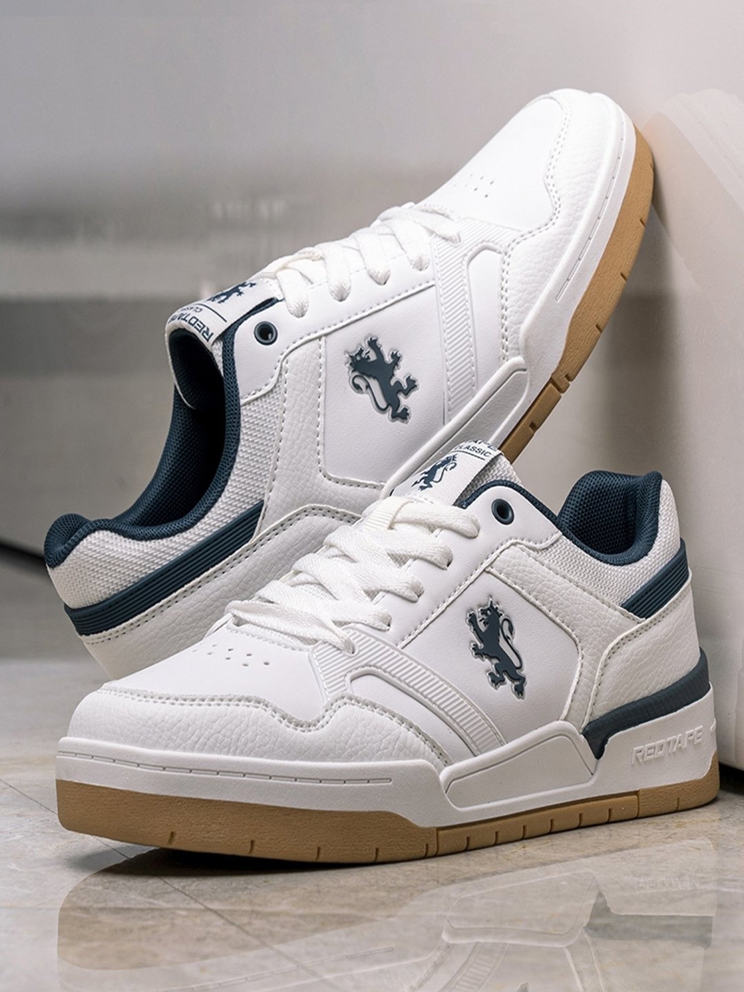 Red Tape Men's White Casual Sneakers