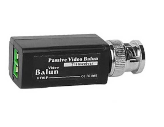 WennoW 1 CH Straight Type Passive Video Balun for Security CCTV