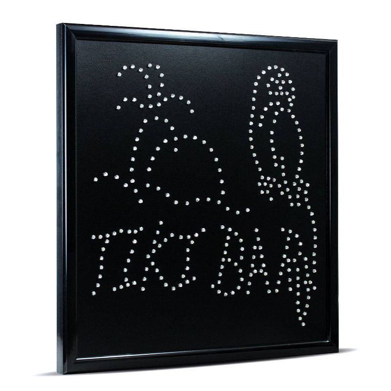 Tiki Bar LED Sign Black - Crystal Art Gallery