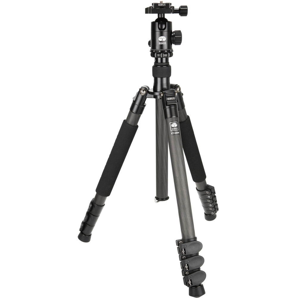 Sirui ET-2204 3-section Aluminum Tripod with E-20 BallHead - Black #SUET2204