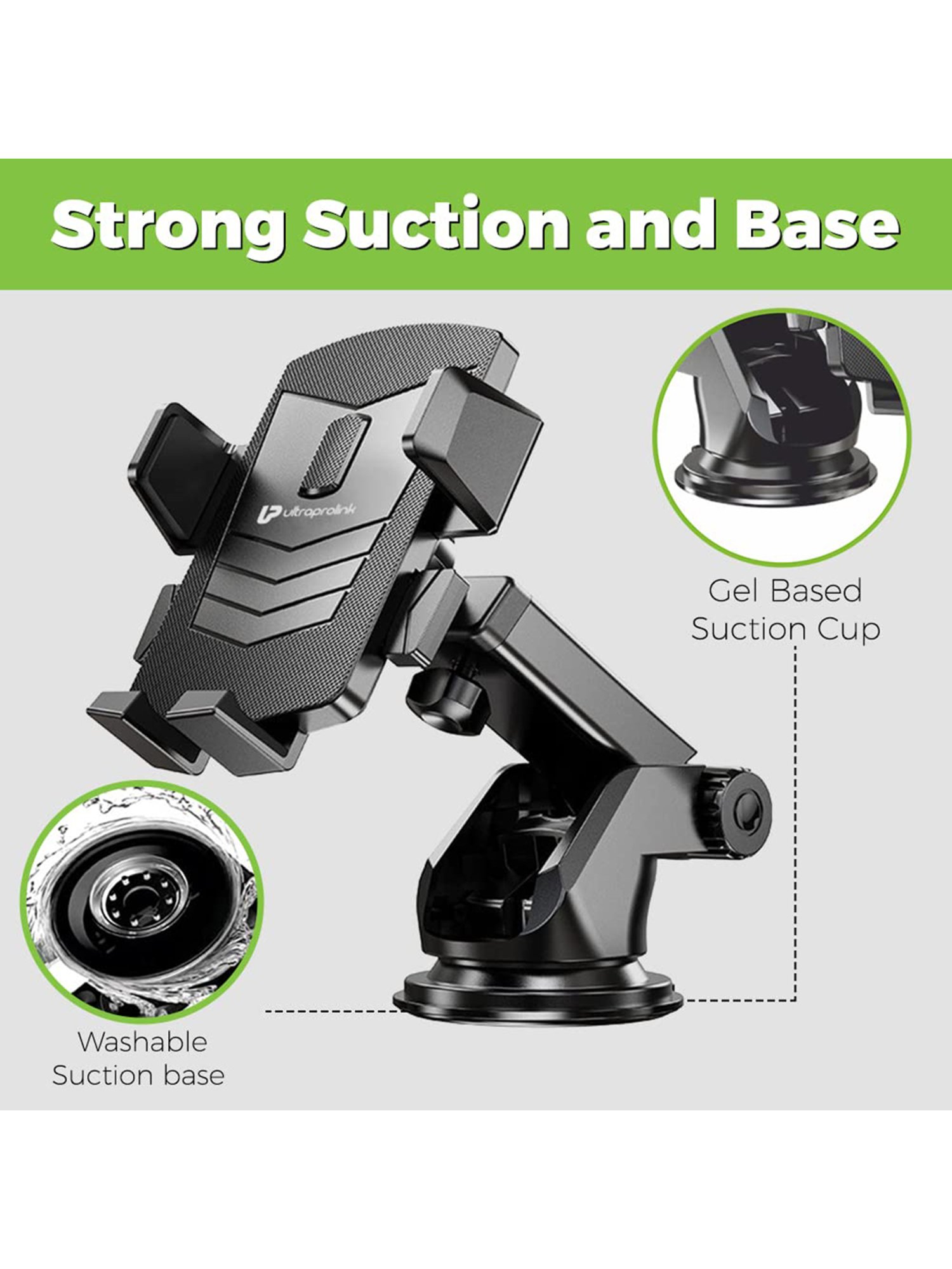 GRIPP Magic Stand Compatible for All Mobile Phones Devices (Black)