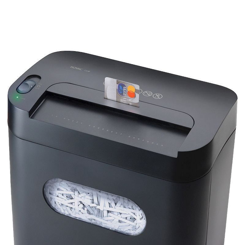 Royal 10-Sheet Cross Cut Paper Shredder with Pullout Basket