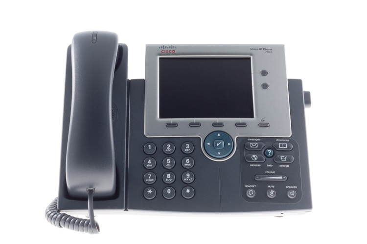 Cisco CP-7945G Unified 7945G IP Phone - Desktop, Wall Mountable - Dark Gray, Silver