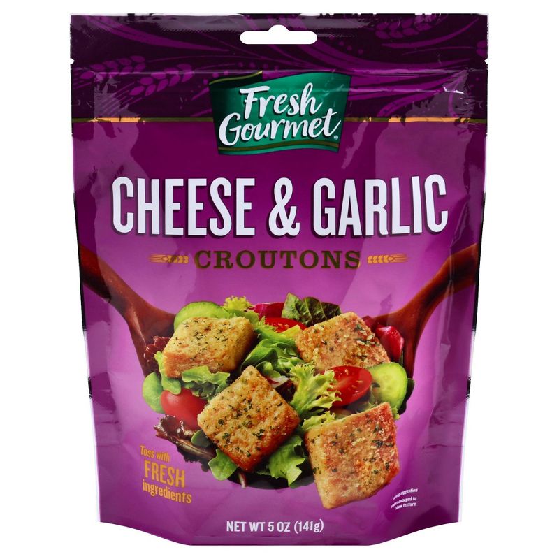 Fresh Gourmet Cheese & Garlic Premium Croutons - 5oz