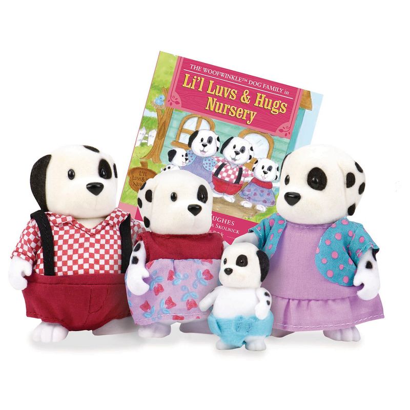 Li'l Woodzeez Miniature Animal Figurine Set - Woofwinkle Dog Family