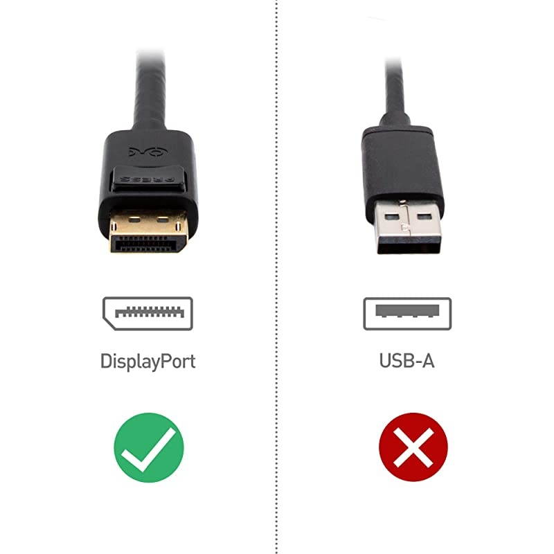 8K DisplayPort to DisplayPort DisplayPort 14 with 8K 60Hz Video Resolution and HDR Support 3 Feet