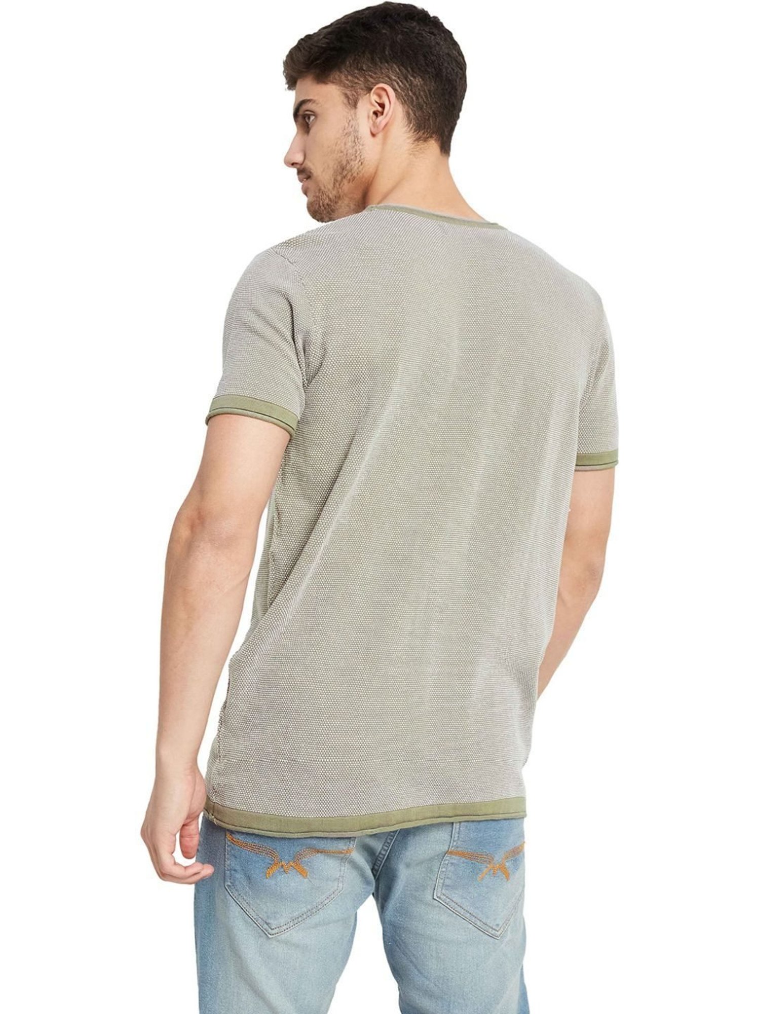 METTLE Stone Cotton Regular Fit T-Shirt