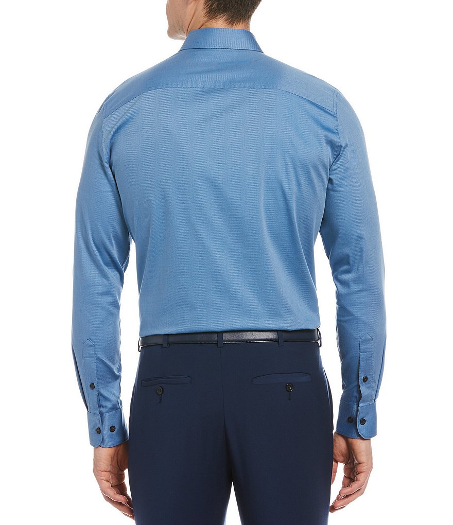 Perry Ellis Slim-Fit Water-Repellent Dobby Stretch Long-Sleeve Woven Shirt