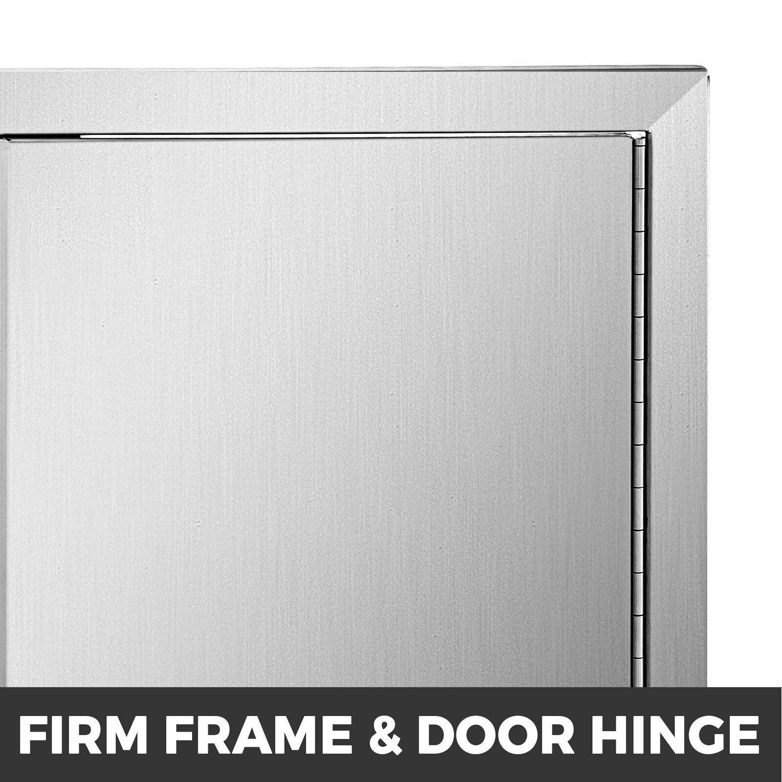 BBQ Access Door Outdoor Kitchen Doors Stainless Steel 17 x 24 Inch Grill Door