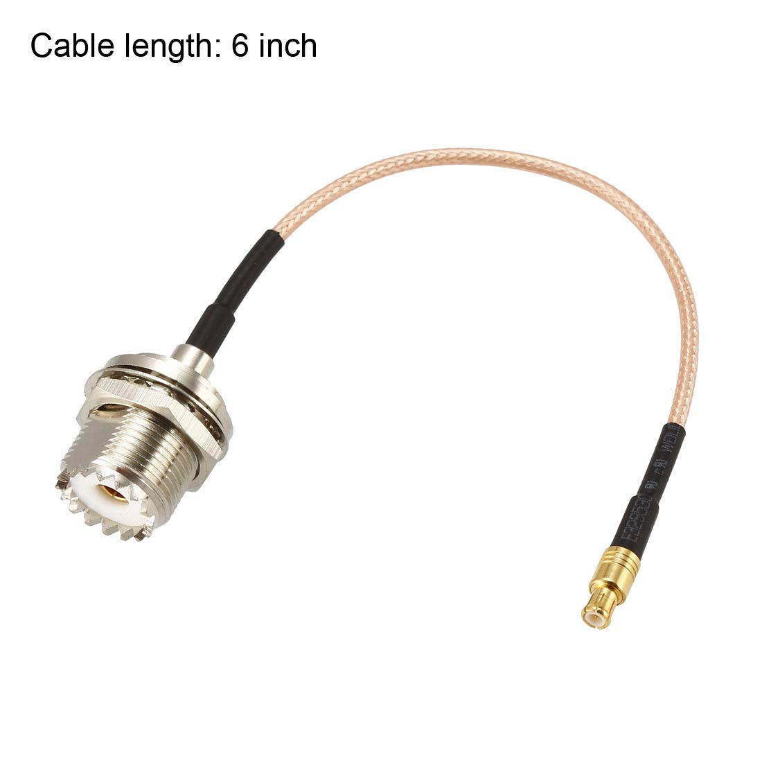 uxcell UHF Female SO239 to MCX Male RG316 RF Coaxial Cable 6-Inches