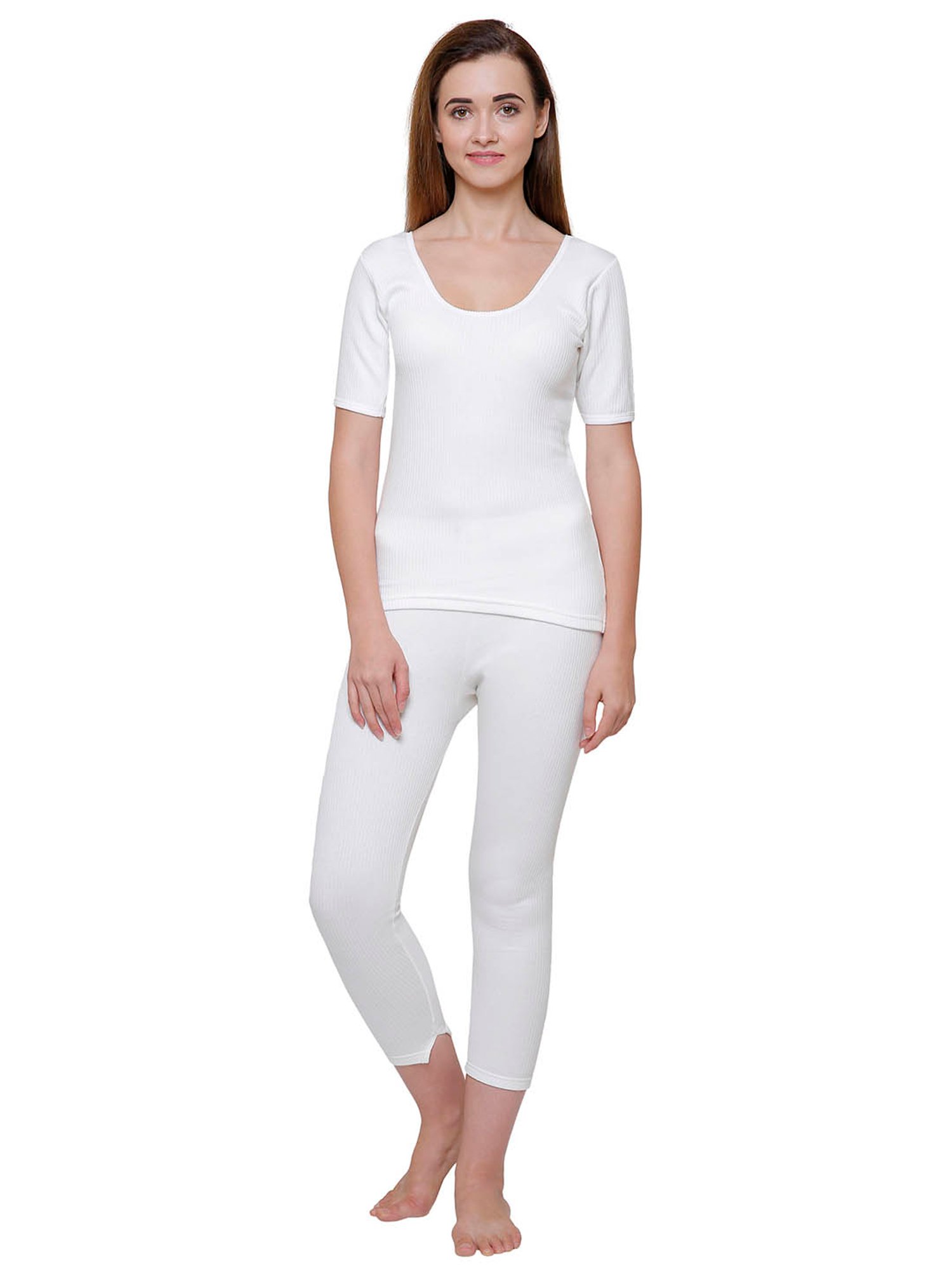 Bodycare Insider Off White Thermal Top