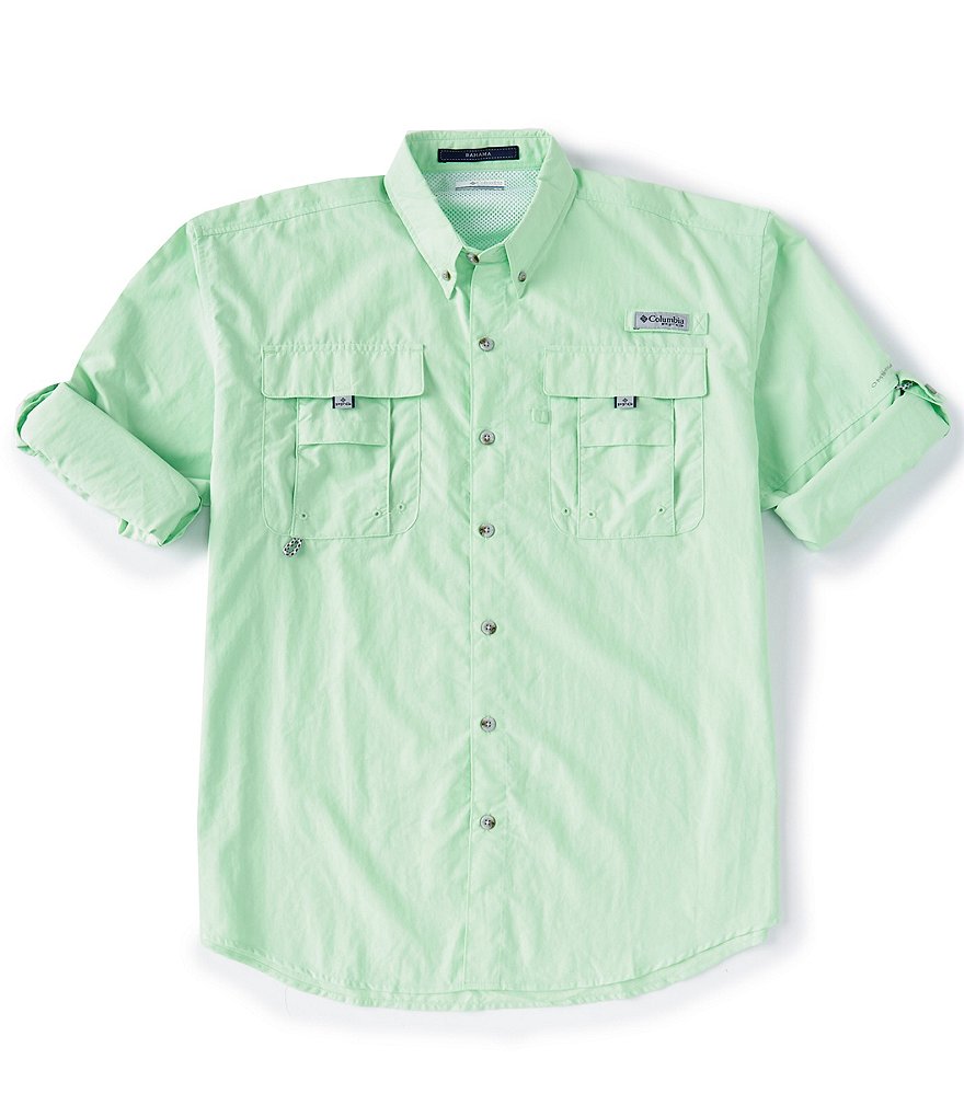 Columbia PFG Bahama II Omni-Shade Long-Sleeve Solid Shirt