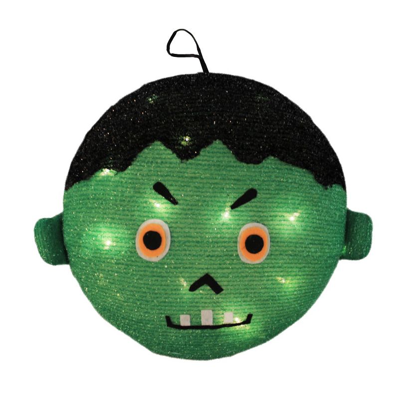 Northlight Set of 2 Green Battery Operated LED Lighted Mummy and Frankenstein Outdoor Halloween Decors 14"