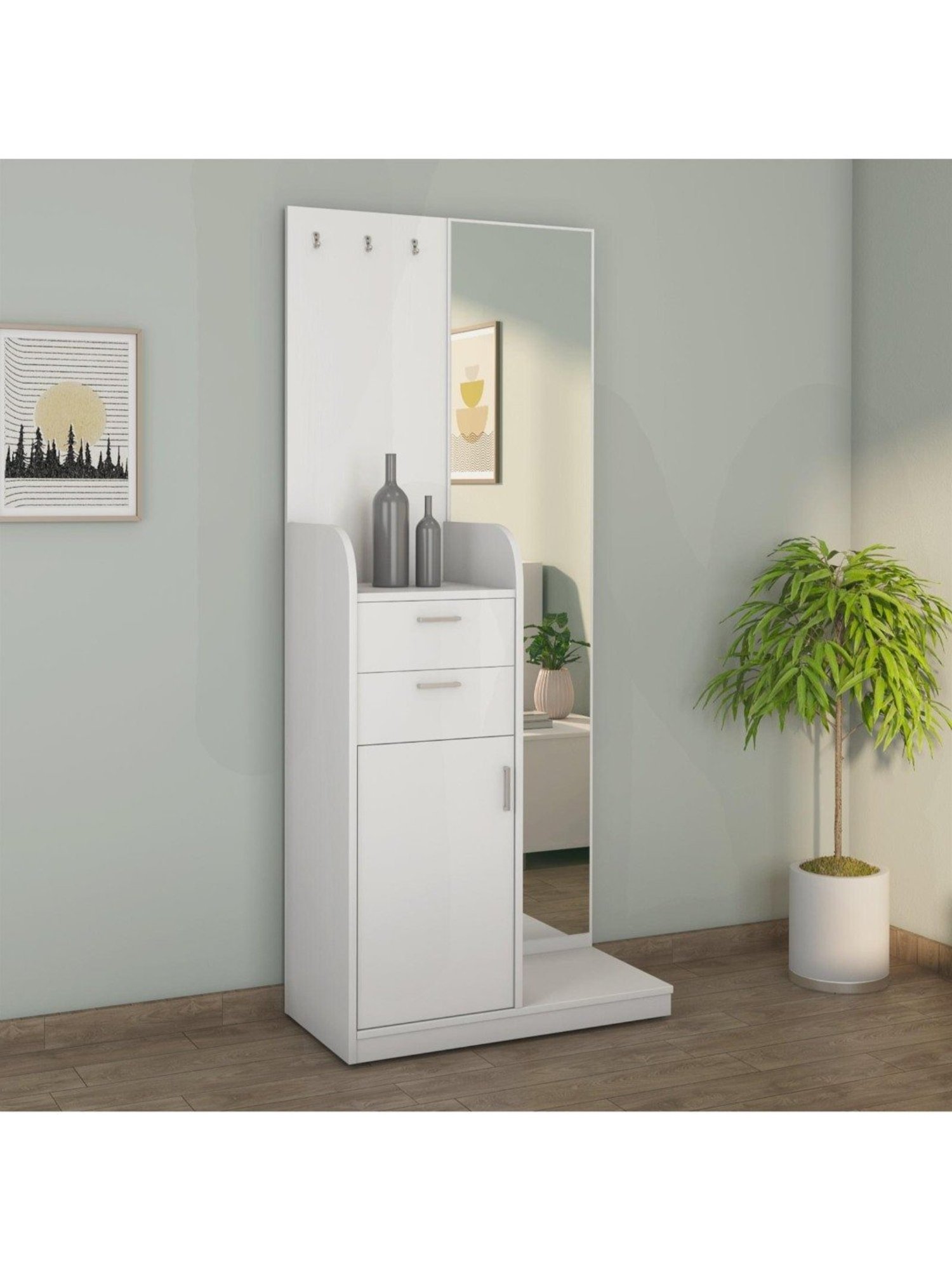 Godrej Interio Aero Valigny Oak Engineered Wood Standerd Dressing Table