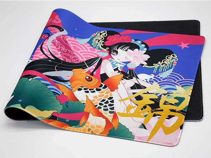 Varmilo Extra Large National Beauty Beijing Opera Desk Pad/Mat with Stitched Edges  Mouse Pad