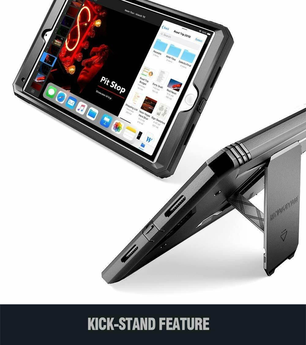 Poetic Revolution Built-in Screen Protector Kick Stand for iPad Pro 10.5 Black